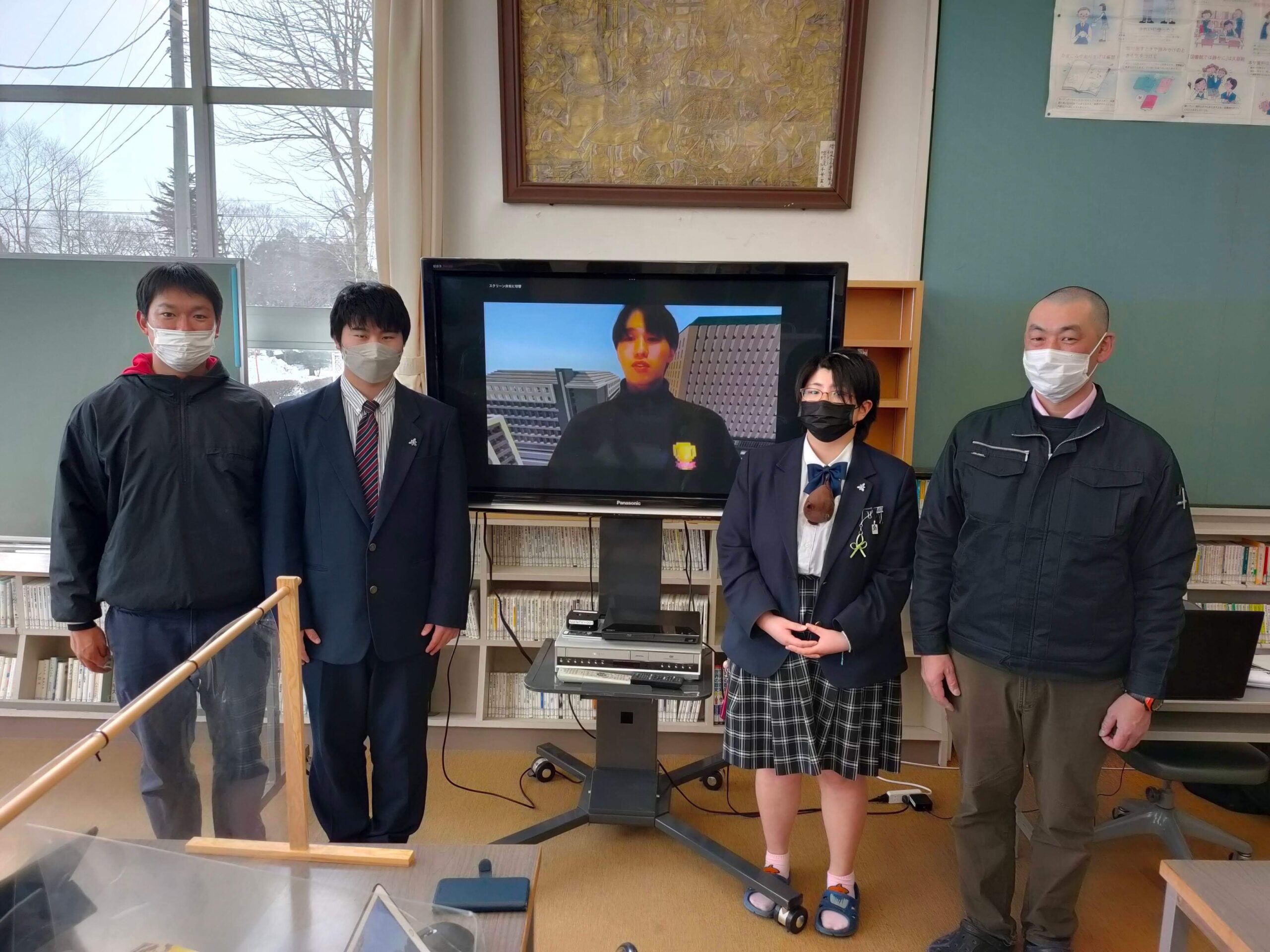 宮城県加美農業高等学校で、マインクラフトを使ったオンライン授業のサポートを行いました②